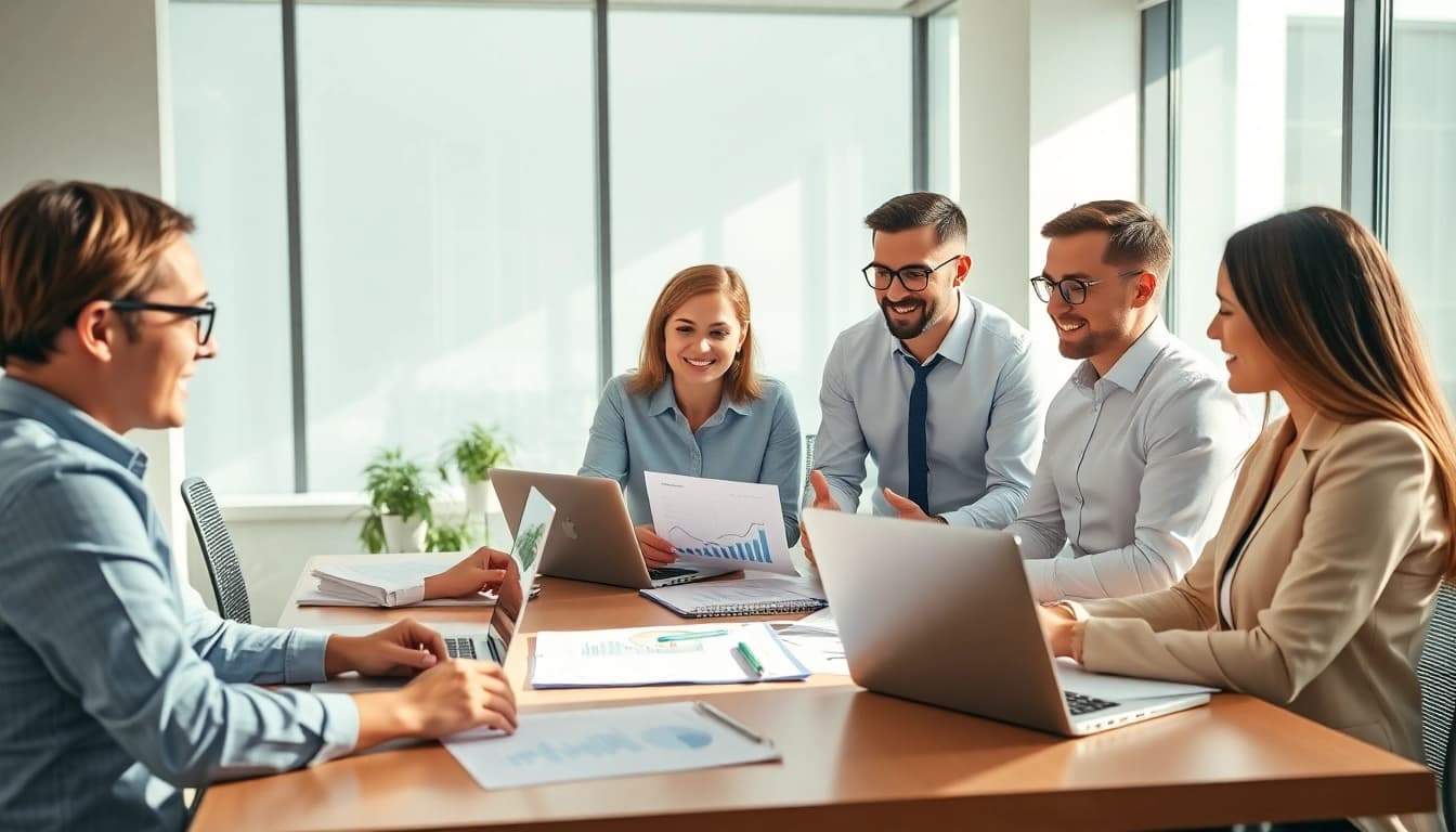Professionelle suchmaschinenoptimierung durch ein engagiertes Team bei der strategischen Planung.