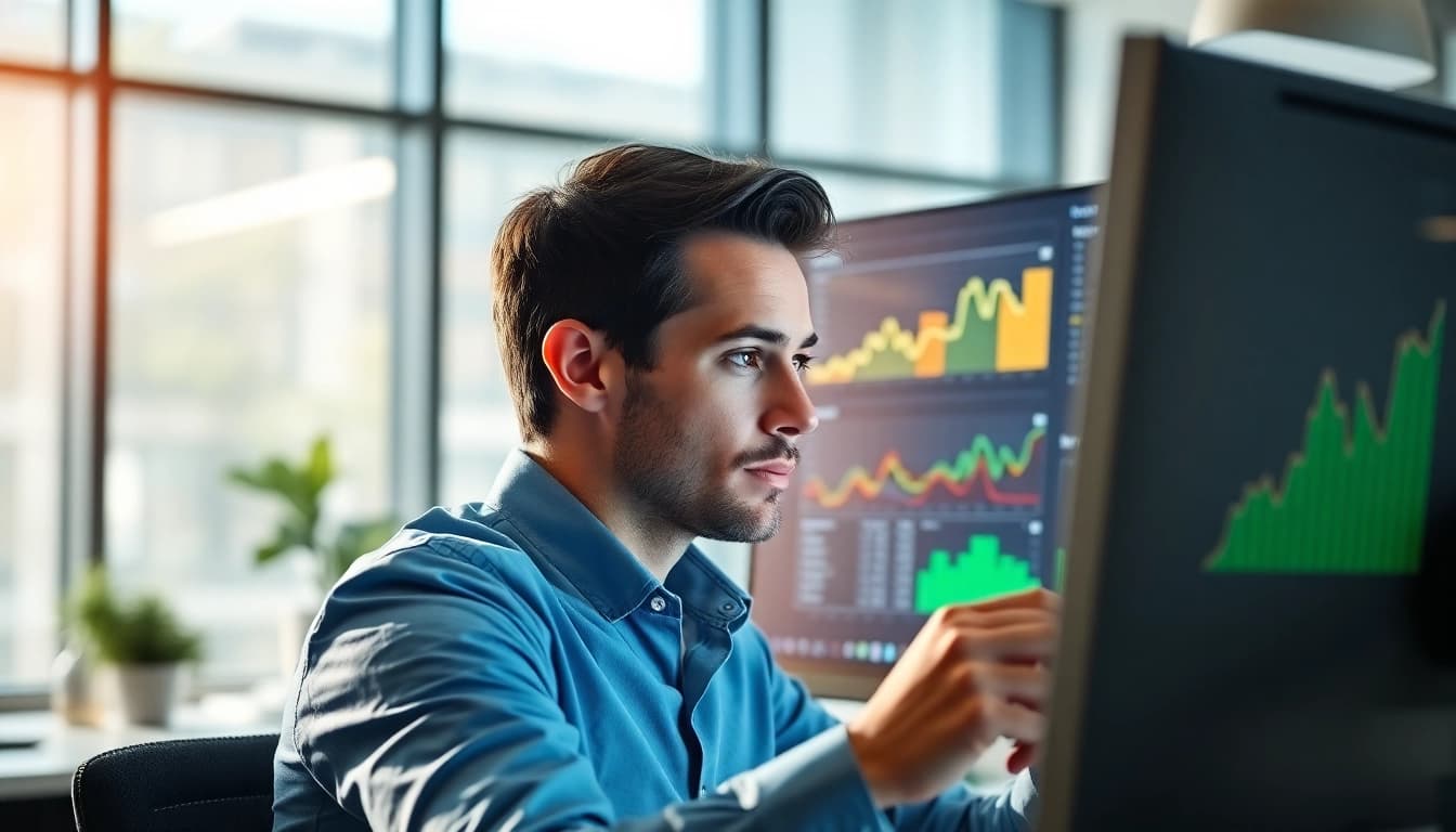 Leveraging linkedin sales navigator data extraction in a modern office for effective strategies.
