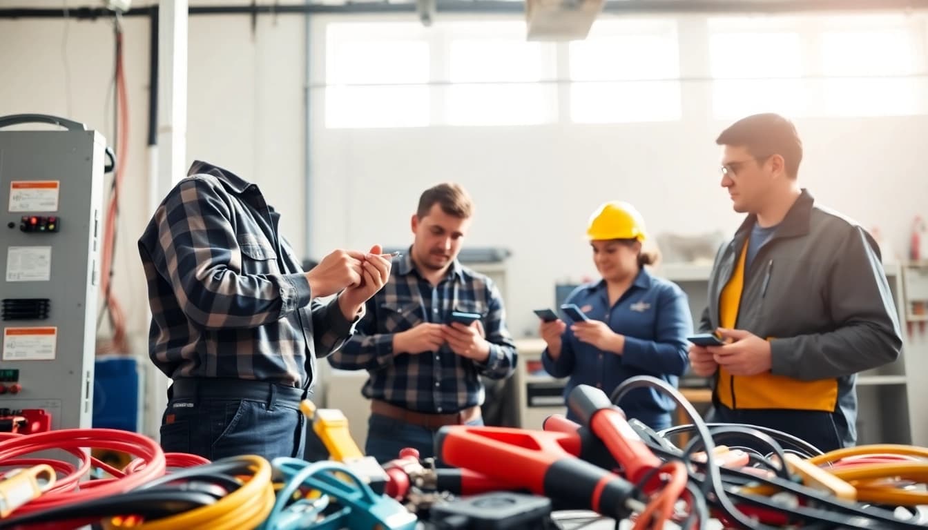 Engaging training environment at an electrician trade school Colorado highlighting hands-on learning.