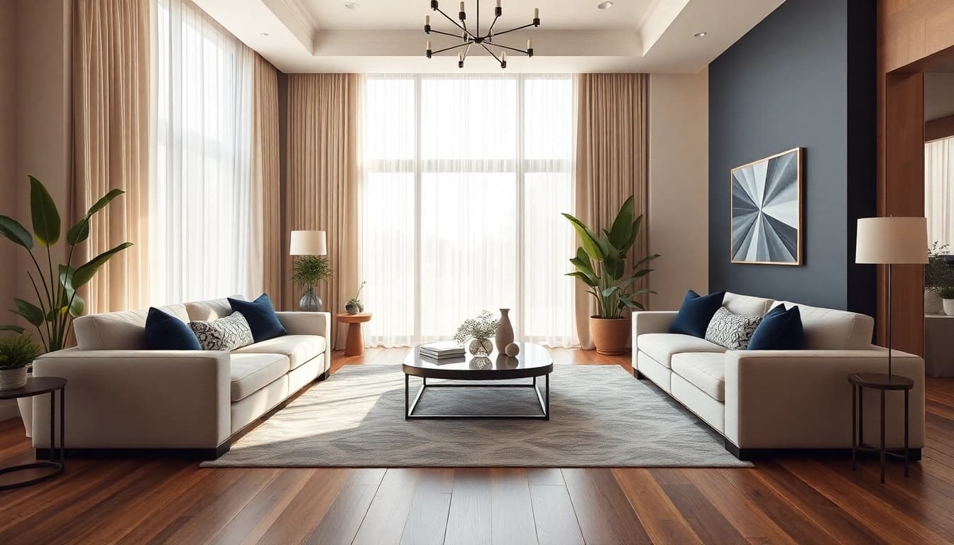 Transform an elegant living room with fresh ideas in interior design dubai showcasing modern and traditional elements.