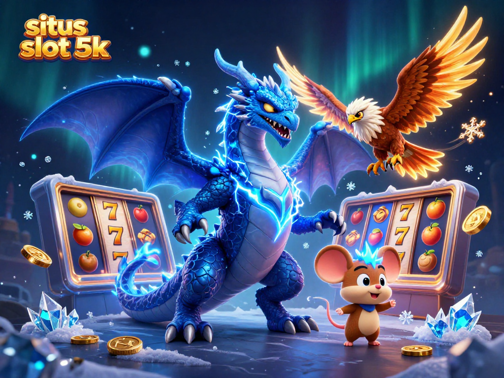 Play thrilling games on situs slot 5k with vibrant 3D characters, dynamic slot reels, and exciting action.