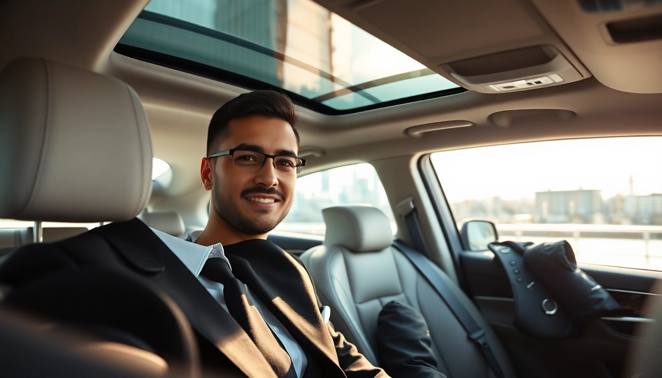 Enhance your travel experience with Chauffeur Services Nottingham, featuring a professional chauffeur in luxury vehicle.