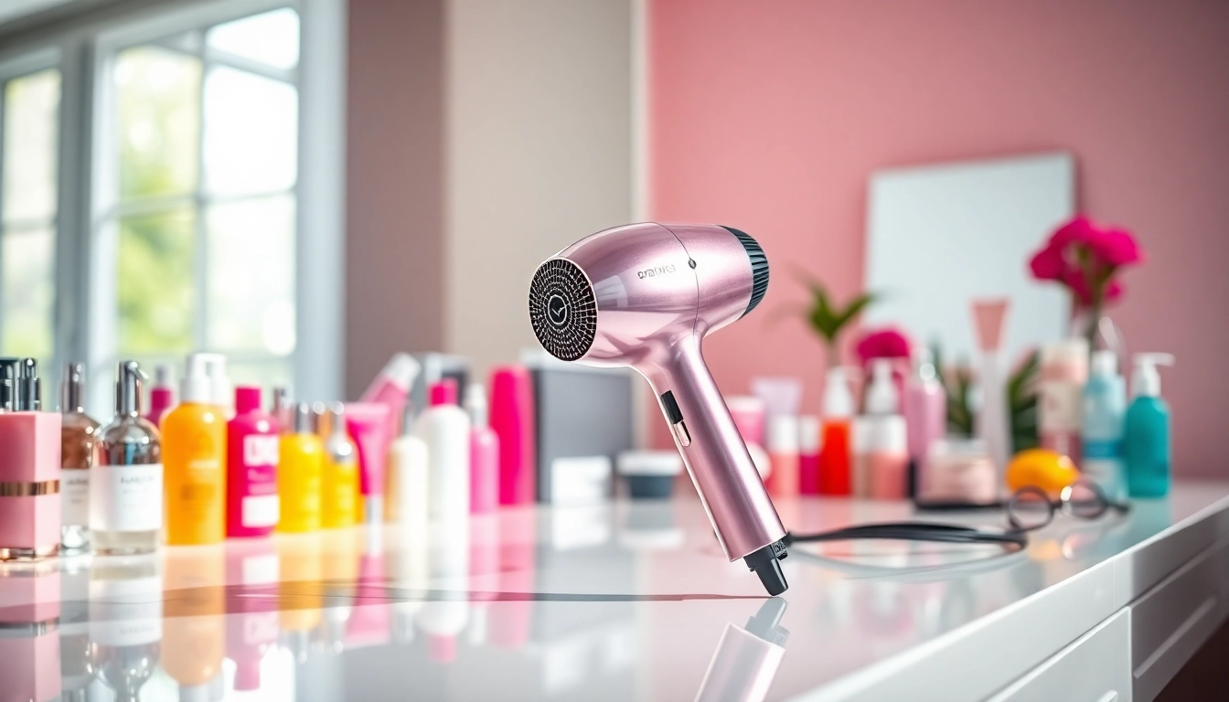 Enhance your styling with the Ionic hair dryer featuring a sleek design and high-performance features.