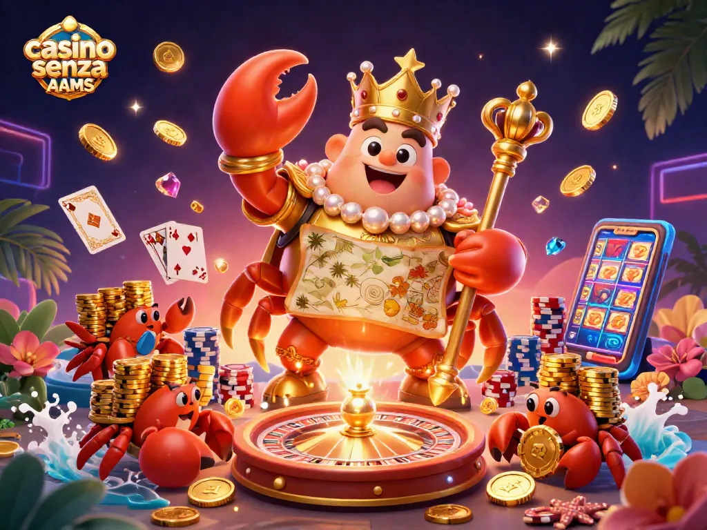 Gioca al casino senza AAMS con divertenti personaggi in un'illustrazione accattivante.