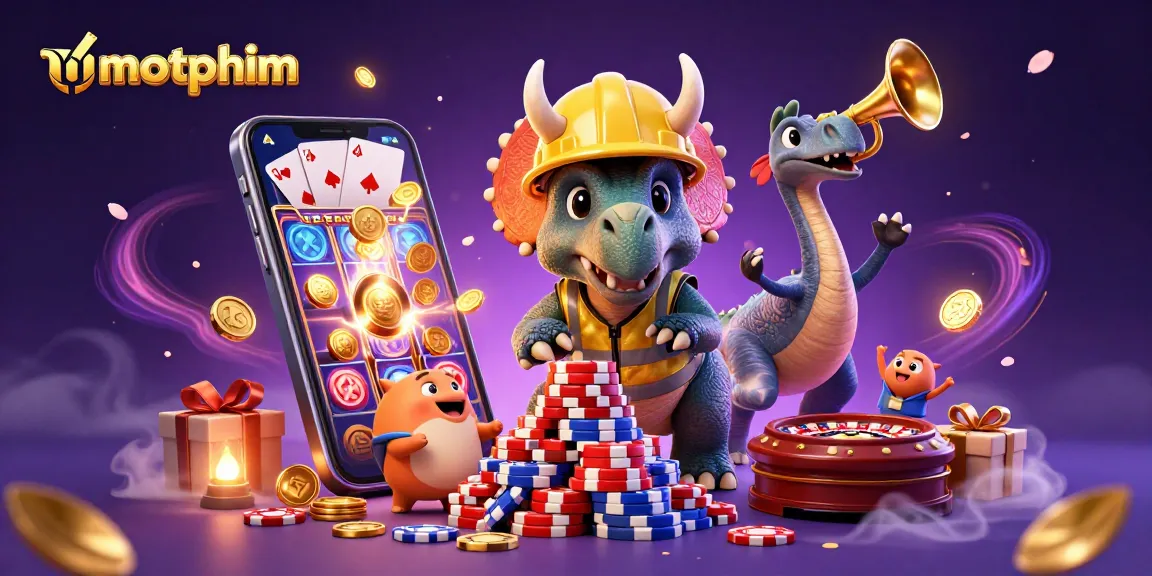 Engage with thrilling motphim casino scenes featuring animated characters and vibrant game elements.