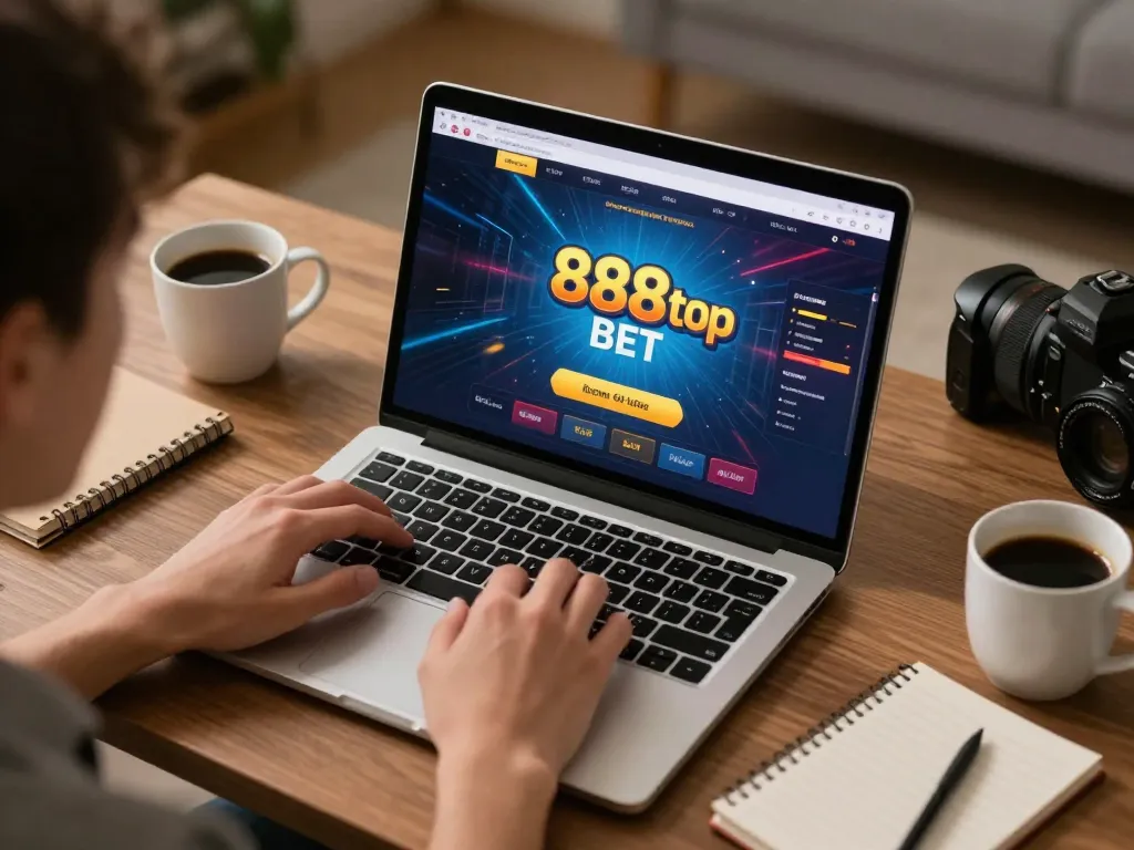 Engaging with 888top bet online from a cozy home setup, enhancing your gaming strategy.