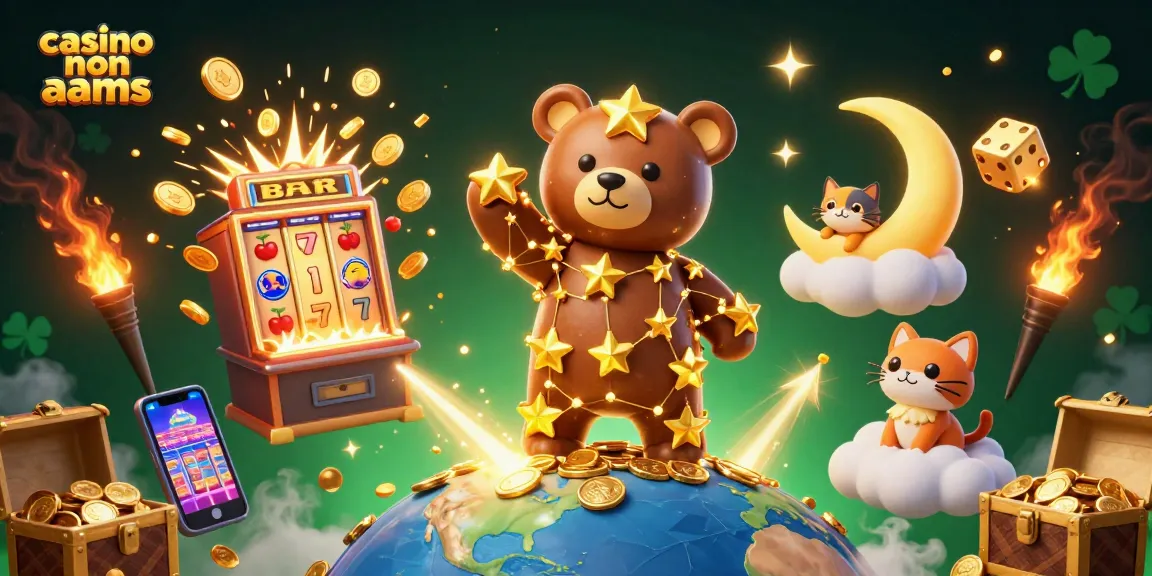 Gioca nei migliori casinò non AAMS con l'illustrazione di casinò dinamici e slot machine.
