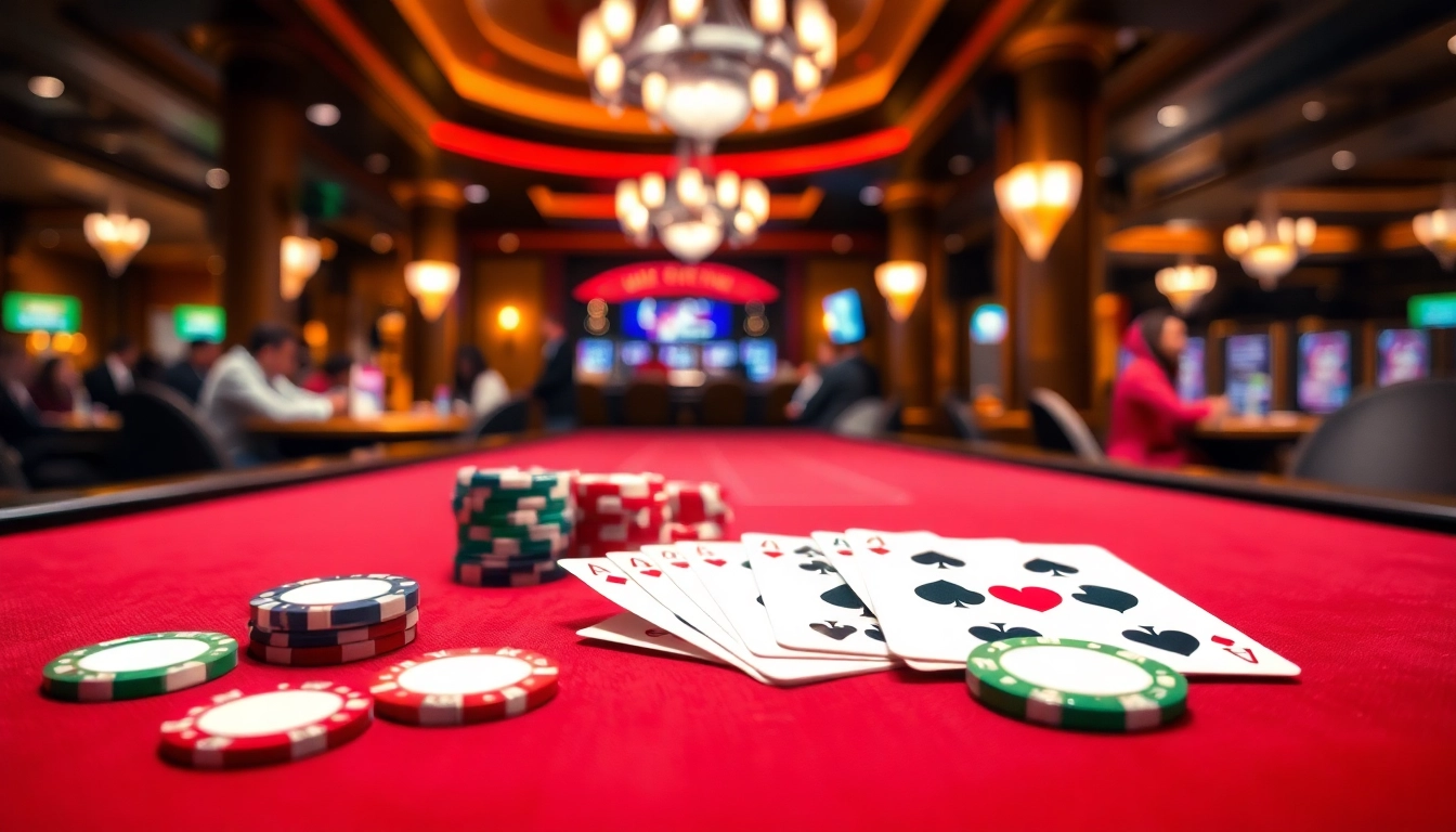 Menangkan situs toto dalam suasana kasino yang nyaman dengan meja permainan dan kartu yang menarik.