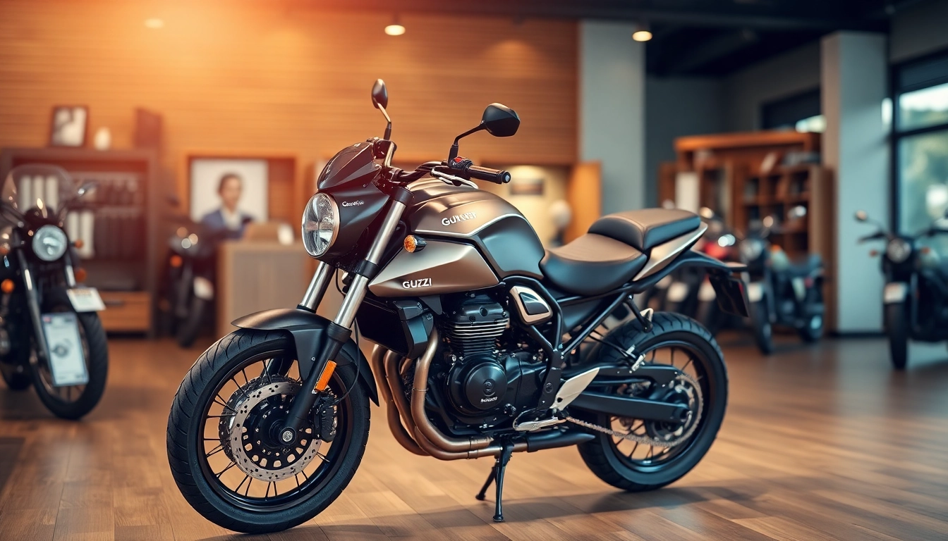 Verkaufe deine Moto Guzzi schnell und einfach auf https://moto-ankauf.de/moto-guzzi-verkaufen mit einem eleganten Motorrad im Showroom.