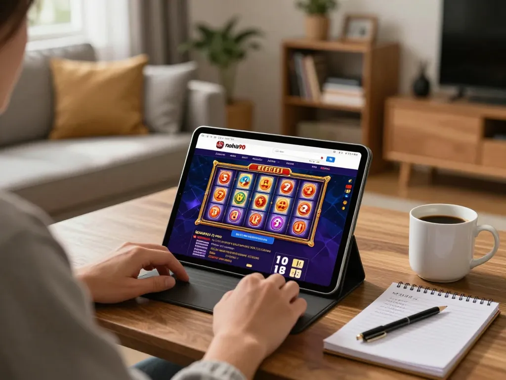 Engaging online gaming experience on trang chủ nohu90 in a cozy home setting