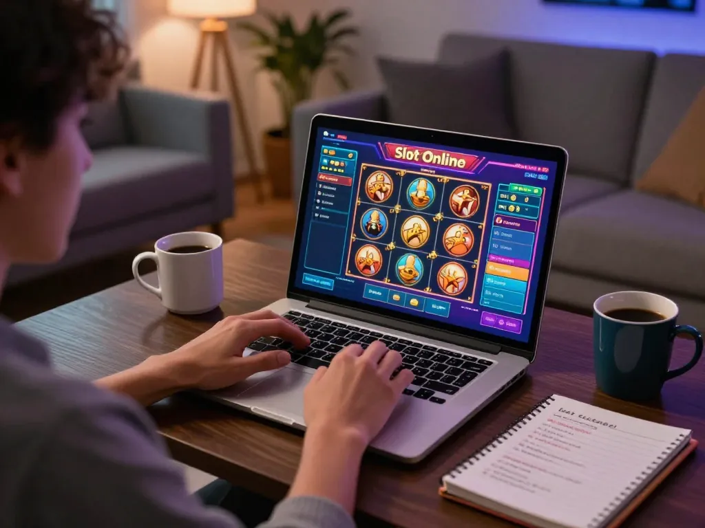 Engaging gameplay on Slot Online, showcasing vibrant interface and cozy atmosphere for immersive experience.