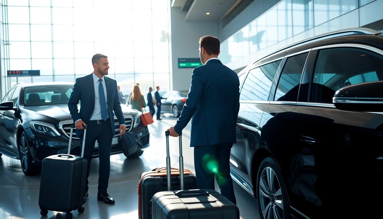 Experience seamless Private Airport Transfers with a professional driver at a luxury terminal.