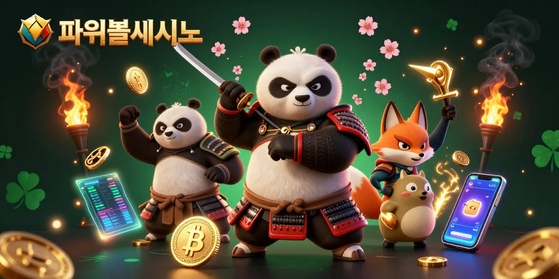 파워볼사이트에서 효과적인 게임 전략으로 승리하는 모습을 표현한 일러스트레이션.
