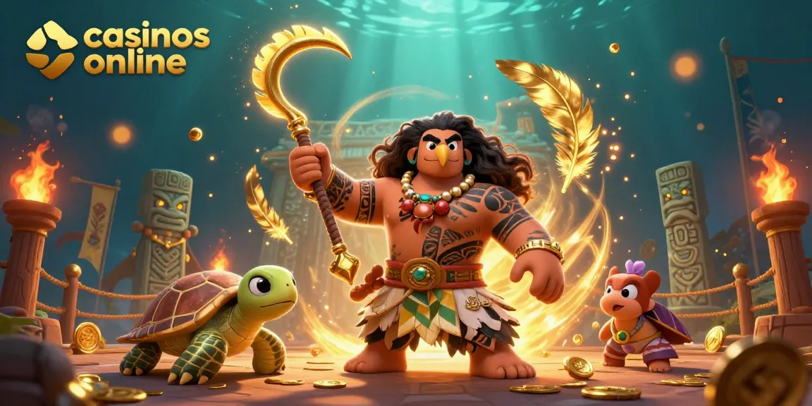 Disfruta de la acción en casinos online con esta ilustración vibrante que muestra el juego y la aventura en el mundo del azar.