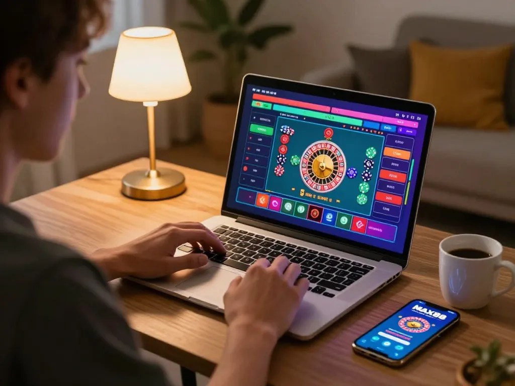 Play and win on the vibrant MAX88 online roulette game from the comfort of home.