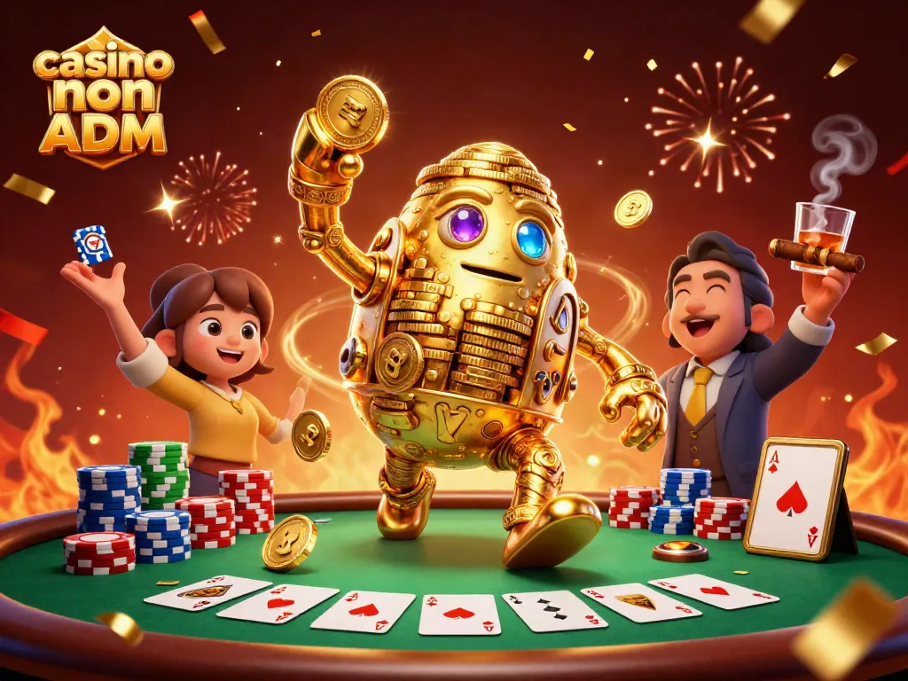 I giocatori che scoprono il casinò non ADM e coloro che esplorano tavoli da poker e slot in un'atmosfera vivace.