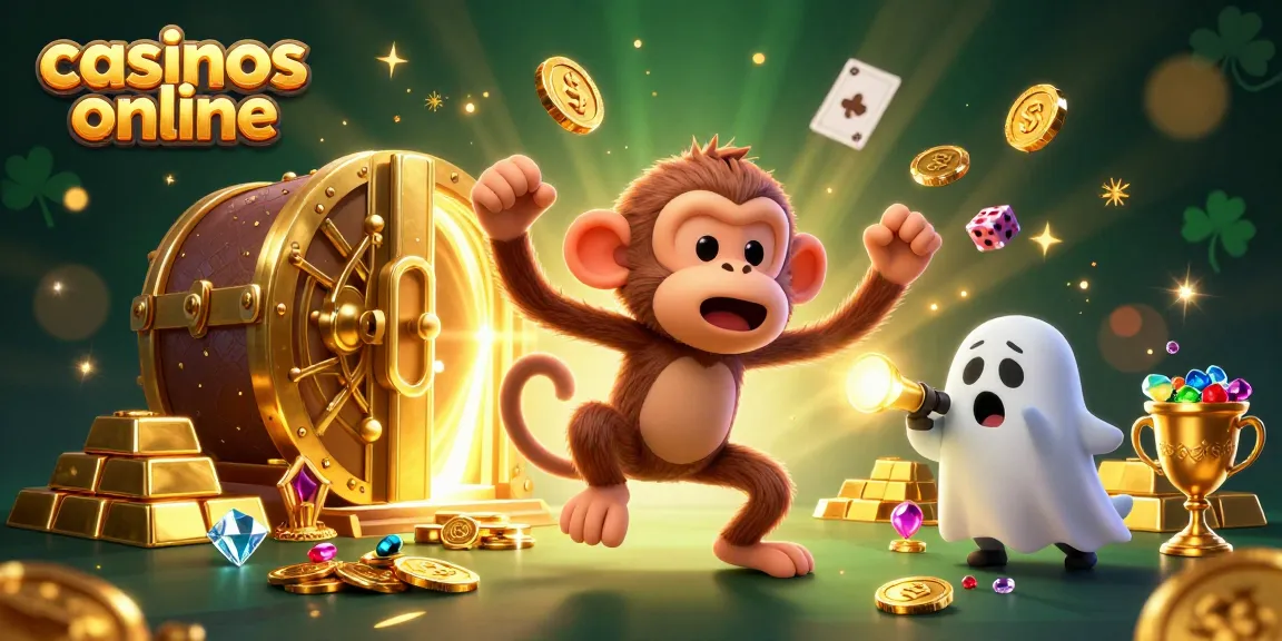Un poltergeist divertido y un cachorro cazador de fantasmas en un casino online lleno de tesoros.