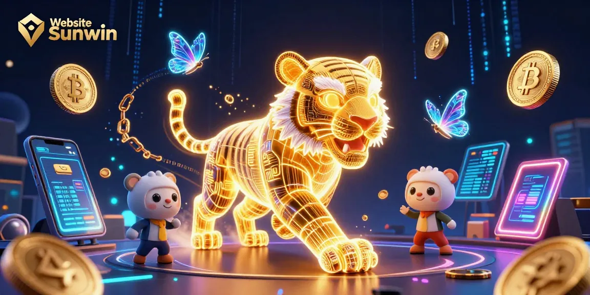 Engage in thrilling gaming adventures on Website Sunwin with vibrant 3D casino illustration.