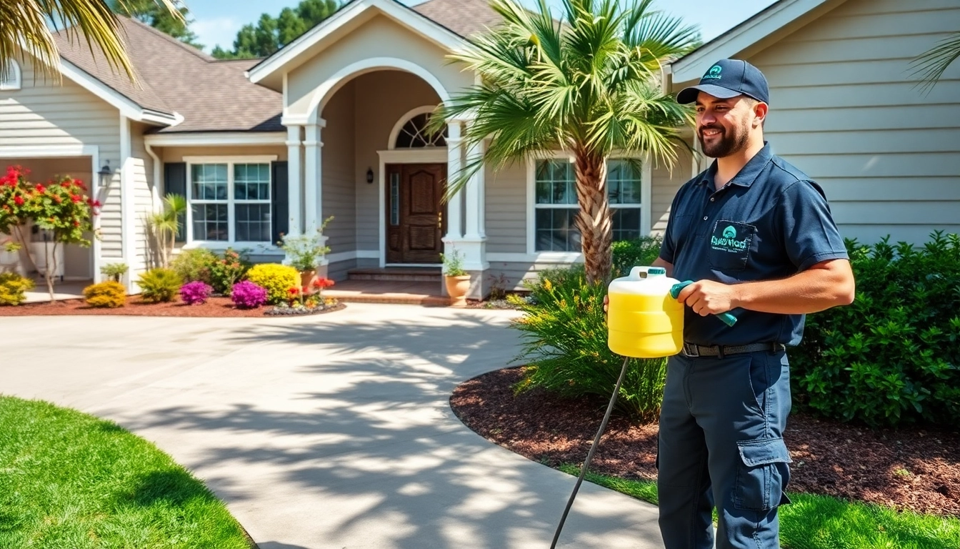 Professional soft wash in Kissimmee, FL, showcasing exterior cleaning techniques on a residential home.