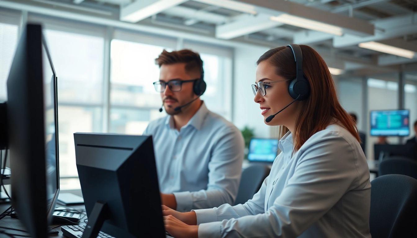 Providing managed it services near me with a dedicated IT support team in a modern office.