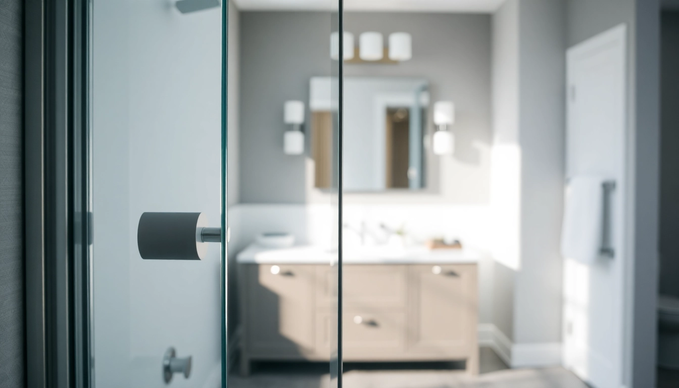 Elevate your bathroom with a semi-frameless shower screen that exudes modern sophistication.