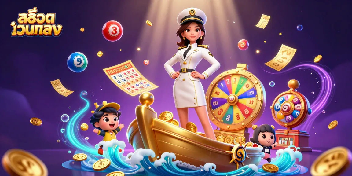 Engage with สล็อตเว็บตรง through captivating slot machines and vibrant game elements in a dynamic casino scene.