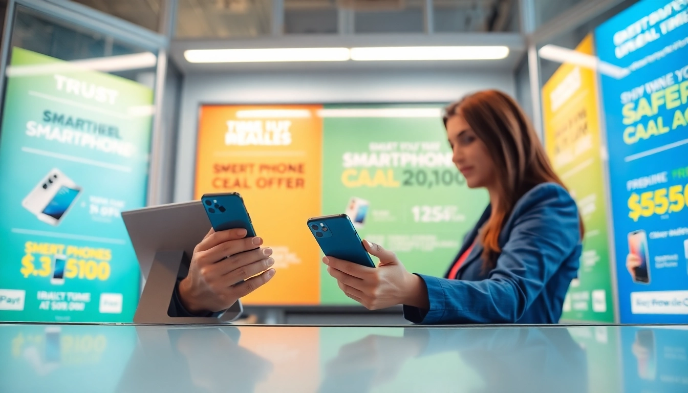 Sell phone cash North Little Rock AR at a vibrant kiosk with cash offers and deals.
