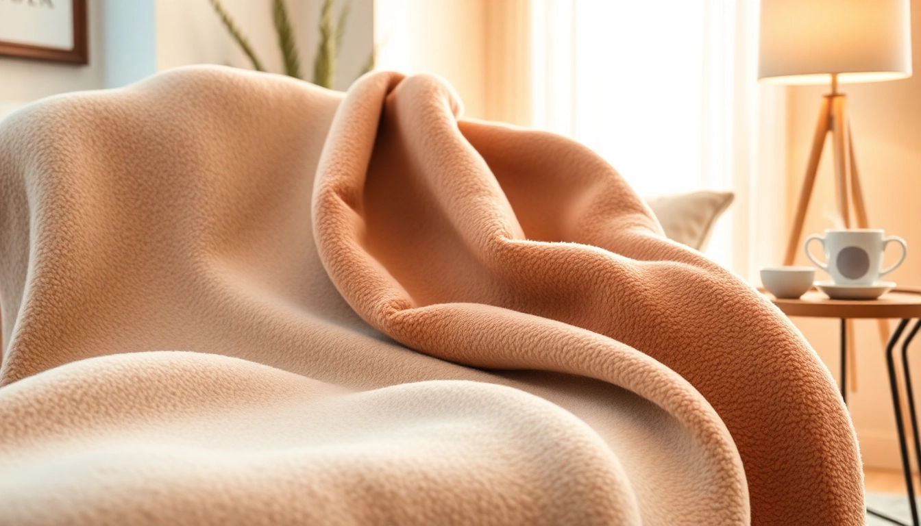 Fleece stof charmant over een elegante stoel, perfect voor woondecoratie.