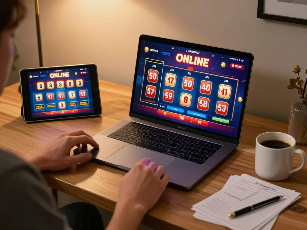 Engaging with the bonus new member 100 at home using a laptop for online slots gameplay