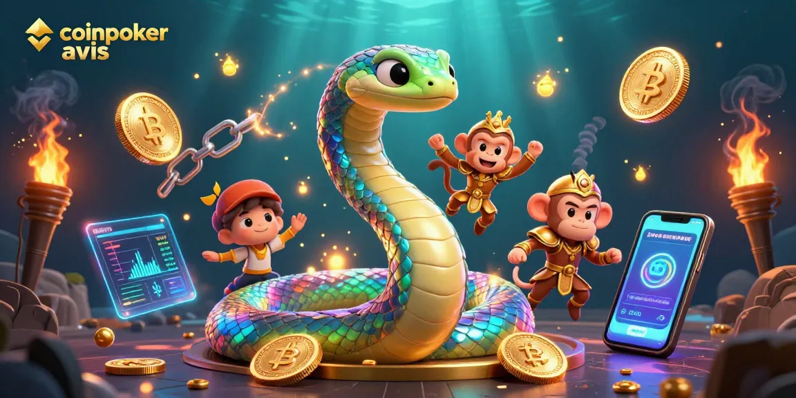 CoinPoker avis : Découvrez l'univers fascinant du poker crypto avec une illustration 3D captivante.
