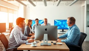 Delivering exceptional IT Support for Businesses through a dedicated team in a collaborative office environment.