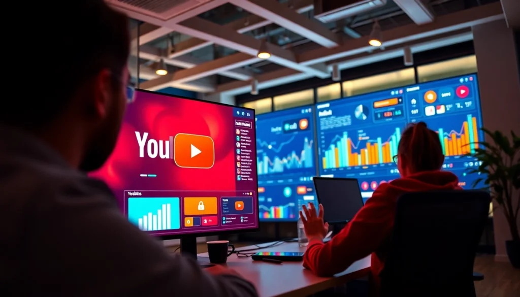 Elevate your channel with effective strategies from the youtube smm panel. Engaging digital marketing depiction.