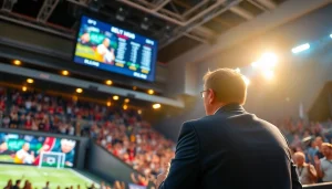 스포츠중계 실시간으로 전달되는 생생한 경기 중계 장면을 담은 사진