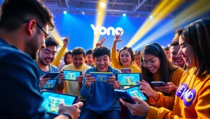Immerse in Yono games as players enjoy diverse gaming experiences, highlighting their excitement.