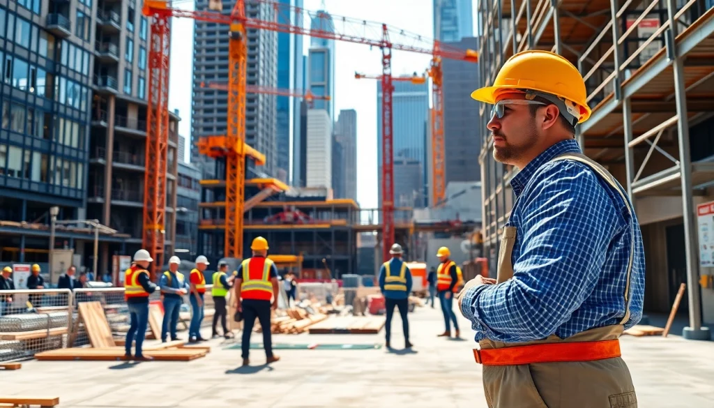 Manhattan Commercial General Contractor managing a dynamic urban construction site.