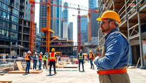 Manhattan Commercial General Contractor managing a dynamic urban construction site.