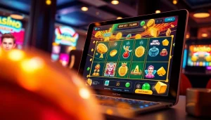 Exciting slot hoki game interface showcasing vibrant graphics and user-friendly design for online gambling enthusiasts.