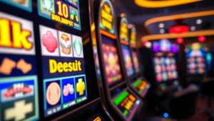 Menangkan slot deposit 1k dengan tampilan mesin slot digital yang ceria dan berwarna-warni.