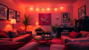 NSFW roleplay environment featuring intimate settings, cozy lighting, and playful props.