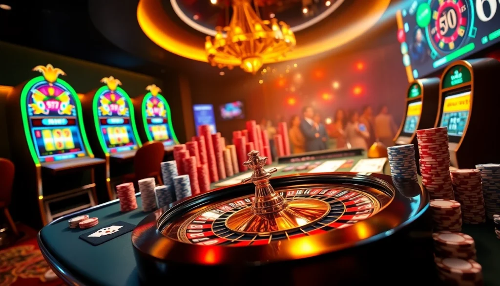 Experience thrilling online gambling with Gopay88 at a luxurious casino gaming table.
