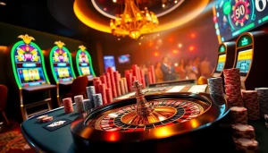 Experience thrilling online gambling with Gopay88 at a luxurious casino gaming table.