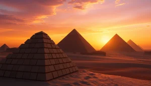 Explore the grand pyramids, showcasing intricate textures and majestic architecture of piraminds.