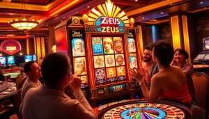Putar gulungan pada slot Zeus, merasakan sensasi setiap kombinasi kemenangan dalam adegan kasino yang hidup ini.