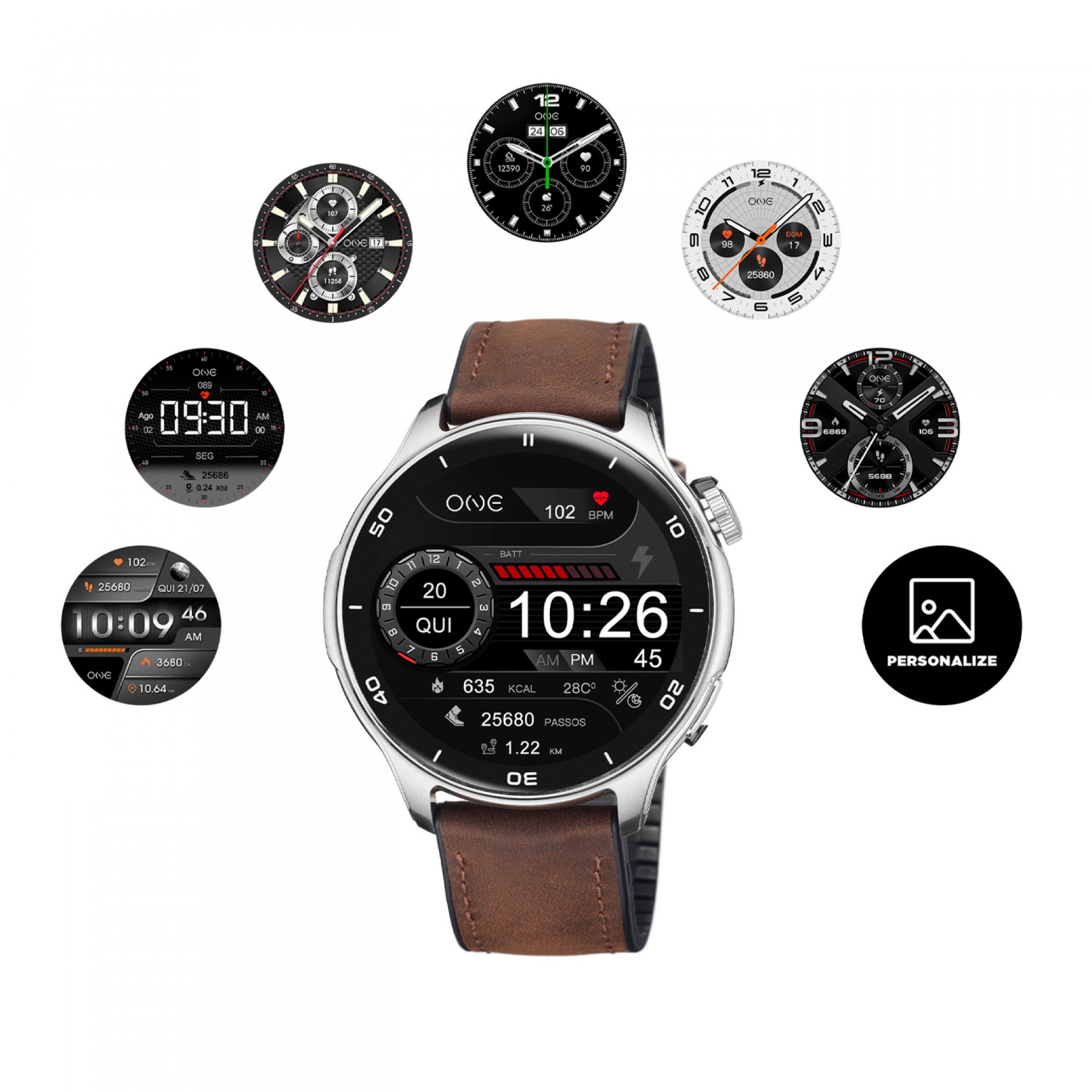 Pulse Smart Watch with Smartphone Notifications Support