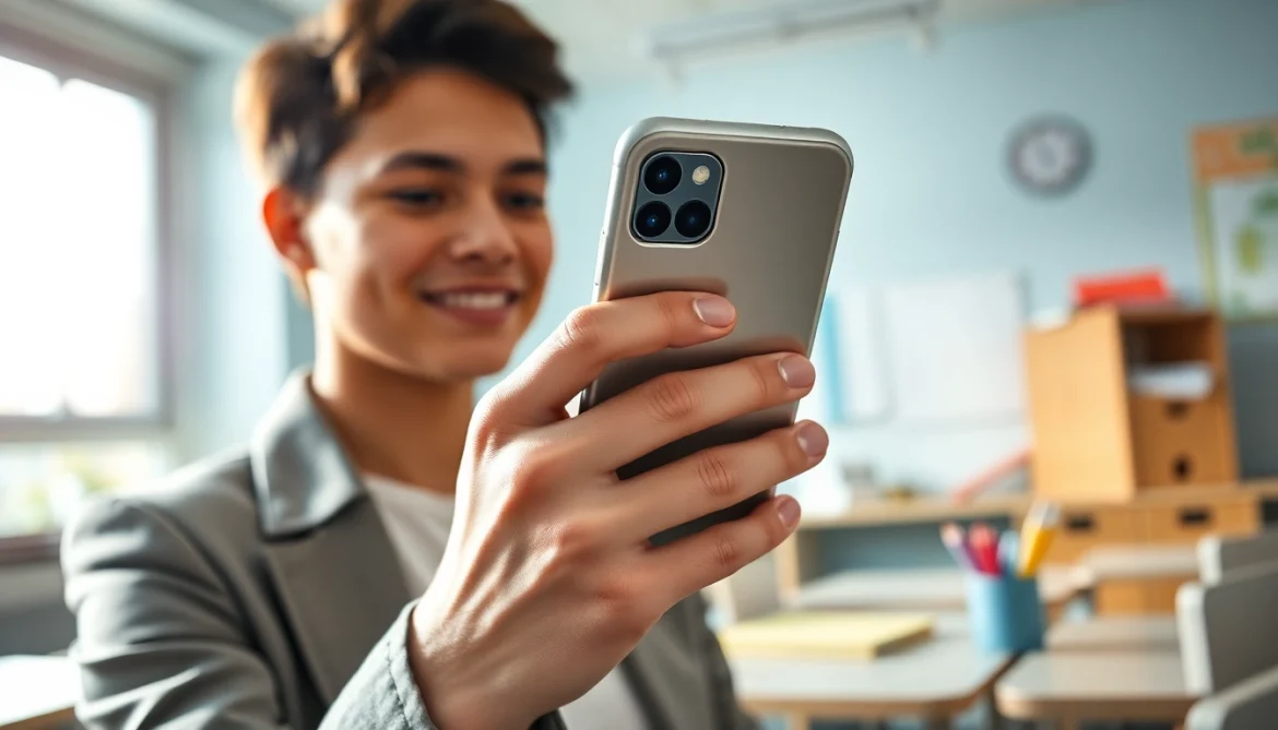 Stylische Handytasche Schule für Schüler: Schutz und Stil vereint