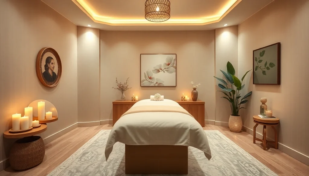 아늑한 장식과 편안한 분위기를 갖춘 호화로운 스파 환경에서 청라마사지 체험하기.